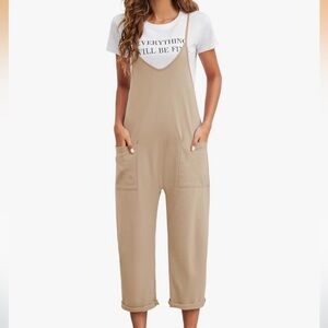 Tan Relaxed Jumpsuit